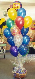  Bursadaki ieki nilfer hediye iek yolla  sepet ierisinde ikolata ve 21 adet balon