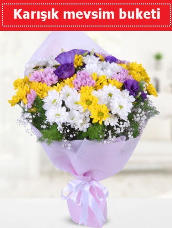 Karışık Kır Çiçeği Buketi  Bursa çiçek kestel uluslararası çiçek gönderme 