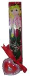  Bursa çiçek karacabey çiçekçi telefonları  kutu içinde 1 adet gül oyuncak ve mum 