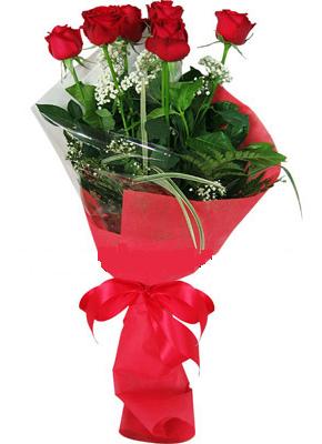 7 adet kirmizi gül buketi  Bursa çiçek orhangazi internetten çiçek siparişi 
