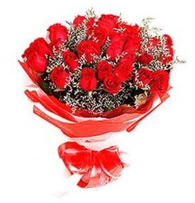  Bursa çiçek mustafa kemal paşa çiçek siparişi sitesi  12 adet kırmızı güllerden görsel buket